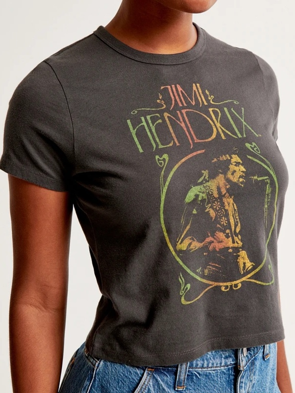 NEW A&F Jimi Hendrix Baby Tee